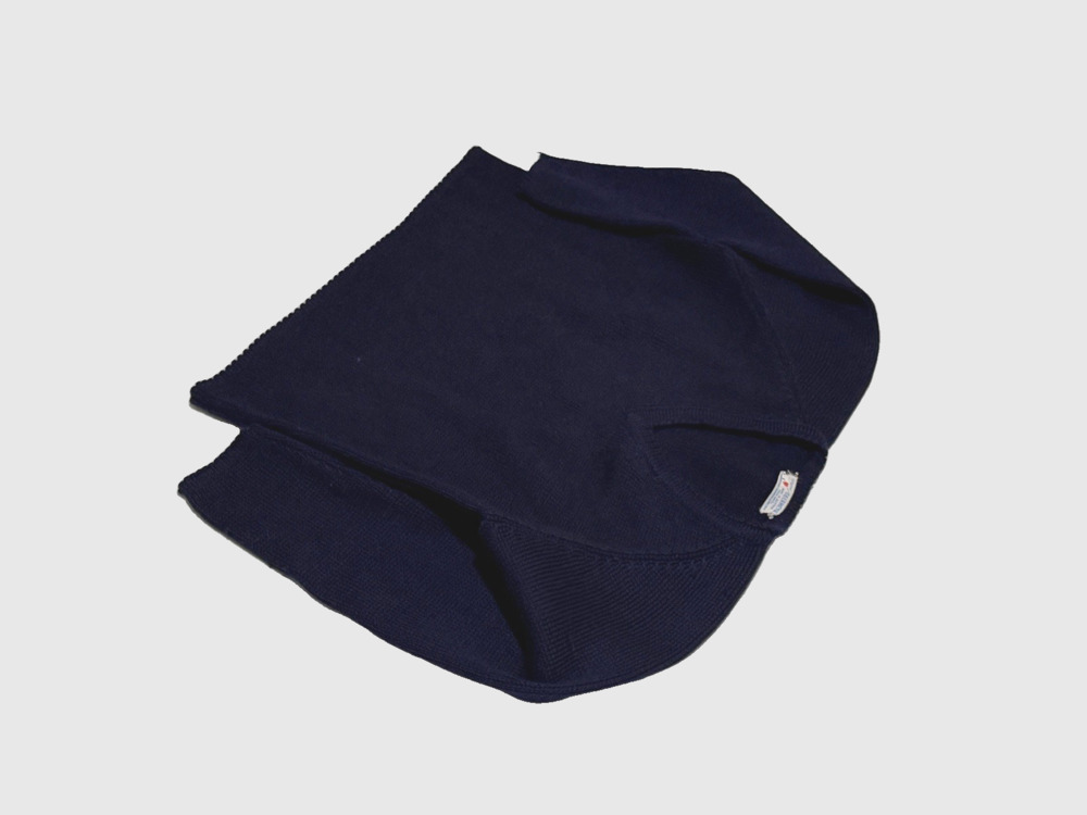 Original Obermeyer Vintage 1950s Navy Blue Sweater Thick Wool Knit Austria